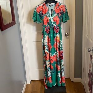 Lulus floral maxi dress